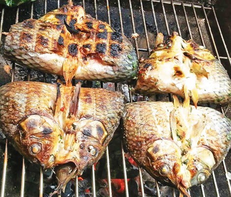 “Pa pỉnh tộp”- poisson grillé avec '' Mắc khén '' - poivre des bois du Nord-Ouest